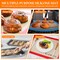 Small Silicone Baking Mats Quarter Sheet Non Stick Reusable Silicone Oven Liners, BPA Free, Food Grade Baking Mats for Cookies, Macarons Bread & Pastry, Toaster Pad Set of 3 Pack 11.6'' x 8.5''
